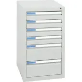 Stumpf Schubladenschrank Serie ESTA, 6 Schubladen lichtgrau (4x100, 2x200mm)