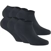 Rohner Sneakersocken SOCKS "Socken Sneaker Bamboo 3er pack 6er Pack", Damen, Gr. 43-46, schwarz, Obermaterial: 80% Viskose CV. 18% Polyamid PA. 2% Elasthan EL., Socken Sneakersocken