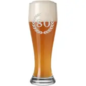 Luxentu Bierglas "Weizenbierglas mit Gravur 80. Jubiläum 0,5 l transparent"