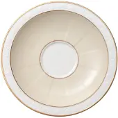 Villeroy & Boch Untertasse "Frühstücksuntertasse Ivoire ø 18,5 cm weiß-gold"