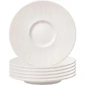 Villeroy & Boch Untertasse "Café au Lait Untertassen Manufacture Rock ø 17 cm 6er Set weiß"