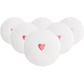 Villeroy & Boch Frühstücksteller "Frühstücksteller Sending Love With Love ø 21,2 cm 6er Set weiß-rot"