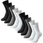 Schiesser Herren Socken, 10er Pack - "Bluebird", Baumwoll-Mix, uni/gemustert