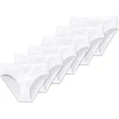 Schiesser Damen Tai-Slips, 6er Pack - "Cotton Essentials", Tai Pants, Baumwolle