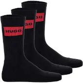 HUGO Label 10267340 Red Socken 3 Paare