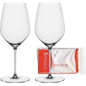 Spiegelau Hi-Lite Bordeauxglas 650 ml 2er Set + Poliertuch