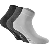 Rohner Sneakersocken SOCKS "Socken Sneaker Plus 3er Pack 3er Pack", Damen, Gr. 39-42, grau, Obermaterial: 75% Baumwolle CO. 23% Polyamid PA. 2% Elasthan EL., Socken Sneakersocken