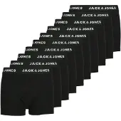 Jack & jones JACK&JONES Jungen Boxershorts, 10er Pack - JACHUEY TRUNKS, Baumwoll-Stretch, Logobund