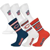 NFL Unisex Socken, 6er Pack - Teams, 6Pack Crew Socks, Football, Logo, Baumwollmischung