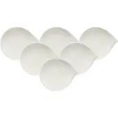 Villeroy & Boch Brotteller "Brotteller Flow ø 17,5 cm 6er Set weiß"