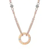 Ailoria Edelstahlkette "Halskette APOLLINE", Damen, gold (roségold), Halsketten Edelstahlkette