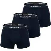 Emporio Armani für Herren. EM000259_AF14132 Set mit 3 marineblauen Boxershorts (L), Schwarz, Heimtextilien, Synthetisch