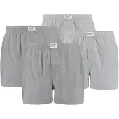 Levi's Herren Boxershorts, 4er Pack - Web-Shorts, Baumwolle, einfarbig