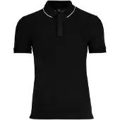 Armani Exchange für Herren. XM001285AF10366UC001 Ideal Polo (L), Schwarz, Lässig, Baumwolle, Kurzarm