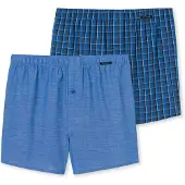 Schiesser Herren Web-Boxershorts, 2er Pack - Unterhose, Baumwolle