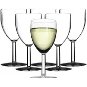 Mepal Kunststoff-Weißweingläser SAN 200 ml 6er Set