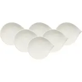 Villeroy & Boch Untertasse "Frühstücksuntertassen Flow 21 x 18 cm 6er Set weiß"