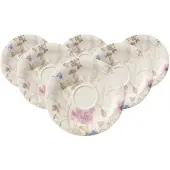 Villeroy & Boch Untertasse "Frühstücksuntertassen Mariefleur Gris Basic ø 19 cm 6er Set bunt", bunt, L:19cm, Speiseteller, Untertasse