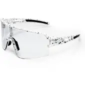 Yeaz Sportbrille "Sport-Sonnenbrille weiß/transparent SUNSPOT", Kinder, weiß (weiß, transparent), Sonnenbrillen Sportbrille
