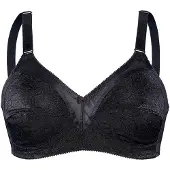 Sassa Soft-BH "Soft BH SHINY JACQUARD", Damen, Gr. 100, Cup C, schwarz, Stoff, Obermaterial: 50% Polyester PES. 47% Polyamid PA. 3% Elasthan EL., BHs Soft-BH