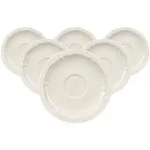 Villeroy & Boch Untertasse "Espressountertassen Manoir ø 12,2 cm 6er Set weiß", weiß, Speiseteller, Untertasse