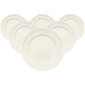 Villeroy & Boch Frühstücksteller "Frühstücksteller Manoir ø 20,7 cm 6er Set weiß"