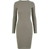 Urban Classics Rib Langes Kleid Mit Langen ärmeln