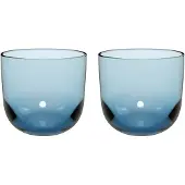 Villeroy & boch Glas "Wassergläser Like Glass 280 ml 2er Set", blau (ice), 2 tlg., Glas, LIKE. BY , Trinkgefäße, Glas