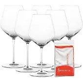 Spiegelau Rotweinglas "Burgundergläser + Poliertuch Hi-Lite 734 ml 6er Set transparent"