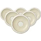 Villeroy & Boch Untertasse "Kaffee-/Teeuntertassen Ivoire ø 16 cm 6er Set weiß-gold"