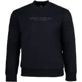 Armani Exchange für Herren. XM001284AF20934UB101 Sweatshirt mit Rundhalsausschnitt navy (S), Schwarz, Lässig, Baumwolle, Langarm