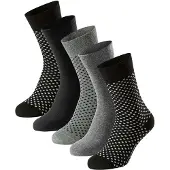Schiesser Herren Socken, 5er Pack - "Bluebird", Baumwoll-Mix, uni/gemustert