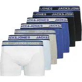 Jack & Jones JACK&JONES Herren Boxershorts, 7er Pack - JACHUDSON SOLID TRUNKS 7 PACK, Baumwoll-Stretch