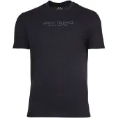 Armani Exchange T-Shirt "T-Shirt T-SHIRT 1er Pack", Herren, Gr. L, blau (dunkelblau), Obermaterial: 100% Baumwolle CO., Shirts T-Shirt