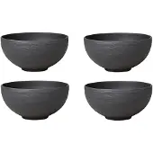 Villeroy & Boch Suppenschüssel Manufacture Rock Black (4-teilig)