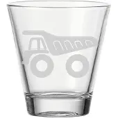 Luxentu Kinderbecher "Kinderbecher Kipper 215 ml transparent"