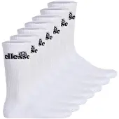 Ellesse Unisex Sport-Socken, 7 Paar - Trego Sport Sock, Crew Socks, Tennis, Ripp-Bündchen, Logo