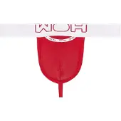 WOH String "String Sexy Fun G-String 1er Pack", Herren, Gr. M, rot, Obermaterial: 95% Baumwolle CO. 5% Elasthan EL., Unterhosen String