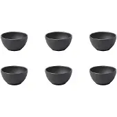 Villeroy & Boch Dipschale "Dipschälchen Manufacture Rock Ø 7,7 cm 6er Set schwarz" 6 tlg.