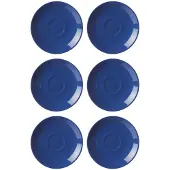 Ritzenhoff & Breker Untertasse für Espresso 6er Set Doppio indigo-blau