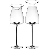 Zieher Rotweinglas "Weingläser + Deckel Vision Straight 540 ml 2er Set transparent"