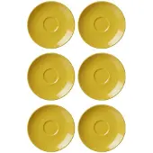 Ritzenhoff & Breker Untertasse für Espresso 6er Set Doppio sonnengelb