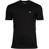 Armani Exchange für Herren. XM001568AF10358UC001 Basic-T-Shirt schwarz (L), Lässig, Baumwolle, Kurzarm