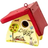 Vogelvilla Nistkasten gelb, Lieblingsplatz, Niststübchen