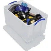 Really Useful Box Aufbewahrungsbox 84SWSTR, 84L, mit Deckel, Kunststoff, weiß, 71 x 44 x 38cm