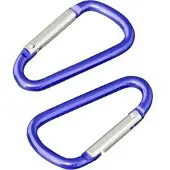 Sprintis Böttcher-AG Karabinerhaken Aluminium, 48x3,8mm, klein, blau eloxiert, 100 Stück