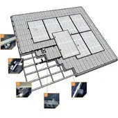 Esdec ClickFit EVO Set - 12 Module Unterkonstruktion für Ziegeldächer