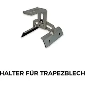 Solar-Haus Unterkonstruktion für 3 PV-Module - Ziegeldach oder Trapezblech (nur Abholung)