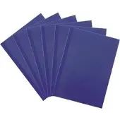 LMG Thermobindemappen A4, 10mm, 100 Blatt, Leder-Karton, blau, 50 Stück
