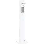 Geramöbel Desinfektionsspender S-HS-W, weiß, stehend, mit Armhebel, aus Metall, 1000ml